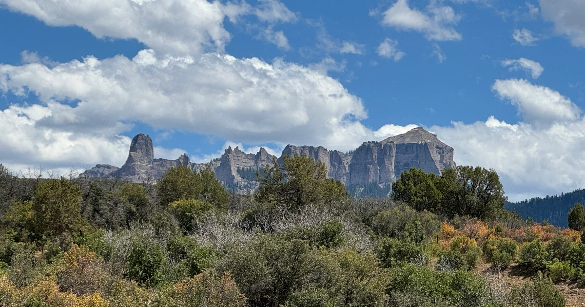 Actual autumn landscape from Tyler's Ridgway Picture Corral