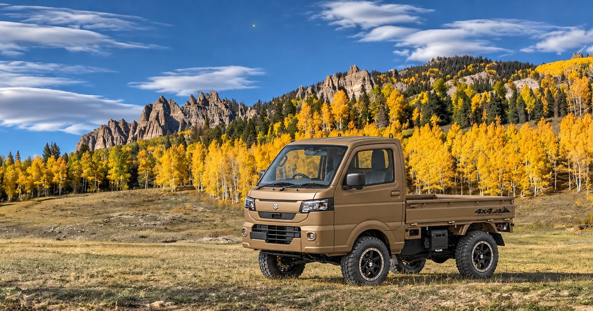 Generated Brindle Coyote / Suzuki Carry in Tyler’s supplied Colorado setting