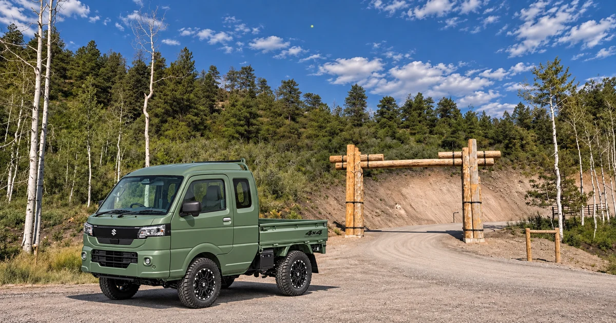 Generated Alpine Juniper / Suzuki Super Carry in Tyler’s supplied Colorado setting