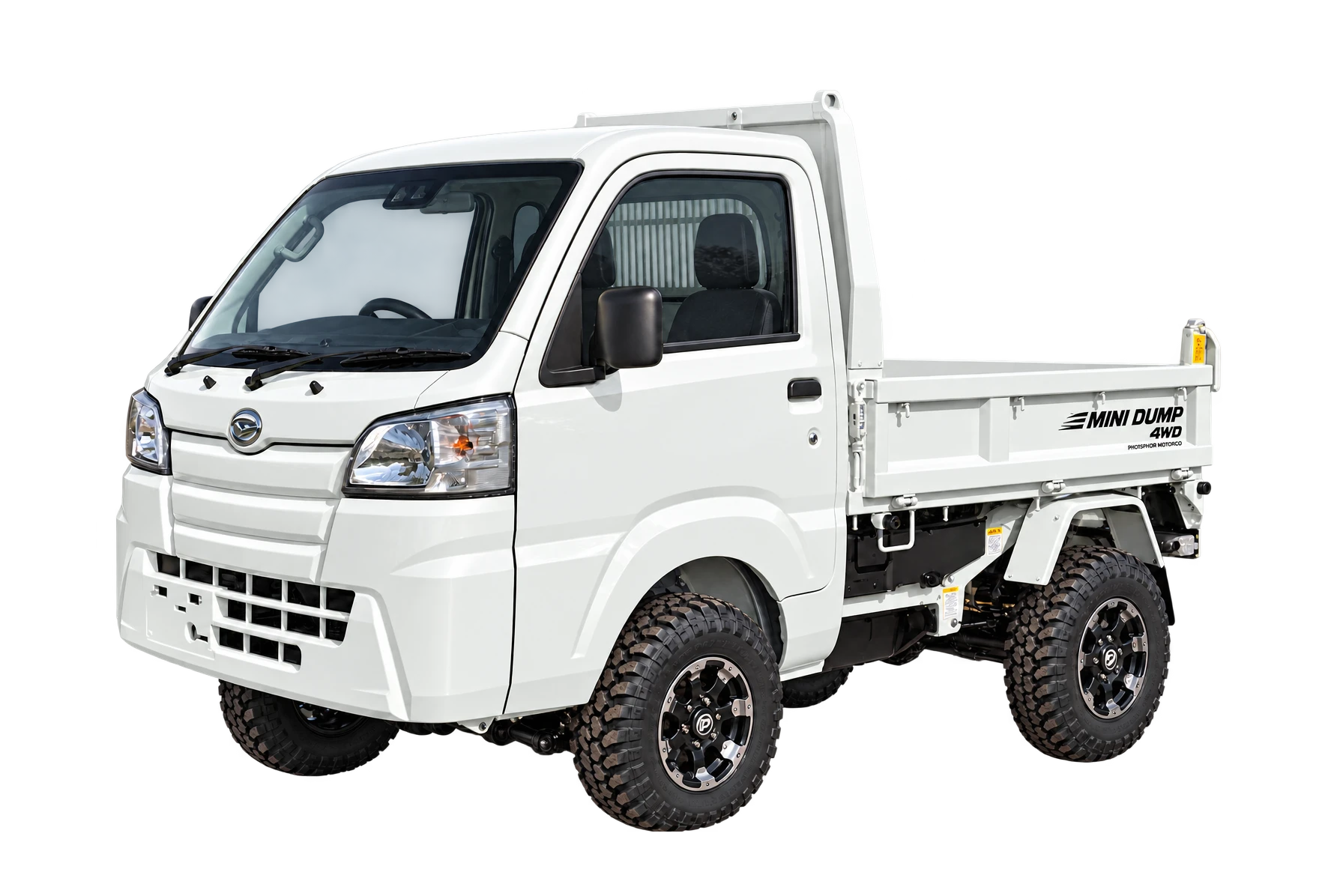 Arctic White Mini Dump design concept, not inspection evidence